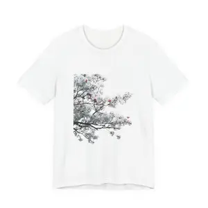 Cherry Blossom Branch T-Shirt | Floral Tree Art Tee