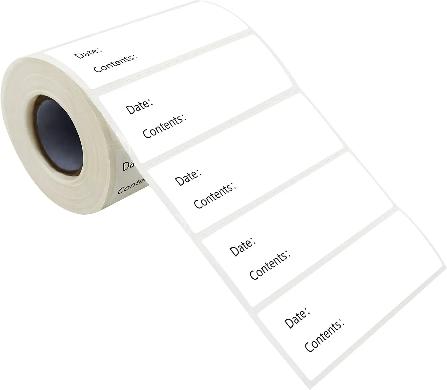 500 Water Oil Resistant Freezer Refrigerator Food Labels Removable Adhesive Reminder Labels with Perforation Line