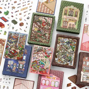 20 Sheets Pet Material Decorative Stickers, Art Stickers, Sticker Packs, 4 Styles X 5 Sheets, House Theme Decoration, Perfect Gift for Holidays & Birthdays