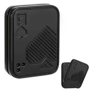 Fidget Slider,Metal Poker Push Card Clicker Toy,Fidget Toys For Adults Stress Relief Anxiety Reducer ADHD Focus Tool Pocket Carry Gift For Men Husband Father Boyfriend Birthday