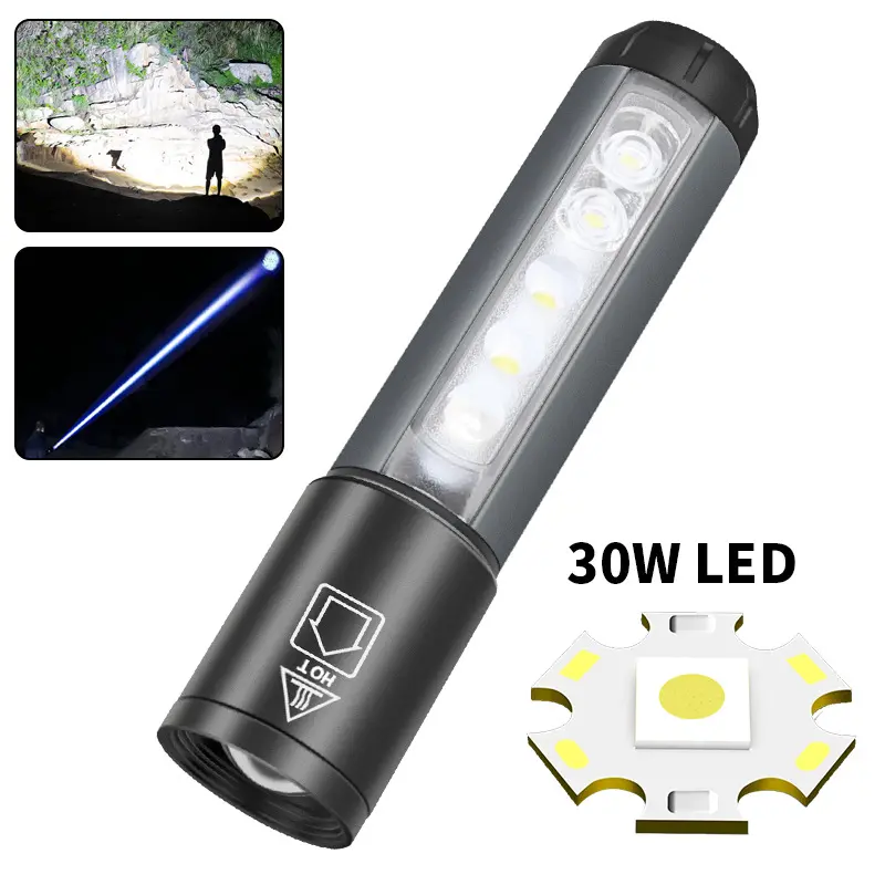 LED Headlamp Rechargeable Headlight With Magnetic Base 5 LEDs White Red Green UV Light 7 Lighting Modes Waterproof Lightweight Head Lamp For Camping Running Fishing Hiking Emergency Outdoor Activities