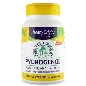 Healthy Origins - Pycnogenol 100mg Natural Antioxidant Supplement - 2 Sizes