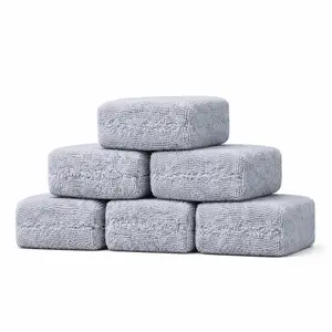 Chemical Guys Microfiber Applicator Pads – Soft Gray Mini Applicators for Wax, Sealant, Dressing & Tire Shine