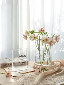 Book Shape Acrylic Flower Vase