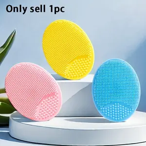 Face Scrubber Exfoliator, Face Cleansing Brush Pore Pad for Deep Cleaning Light Beige Care