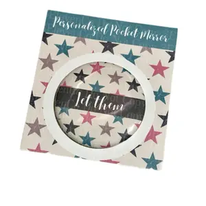 Personalized Pocket Mirror 2.5" Glass Mirror Let Them Design for On-The-Go Touch-Ups & Elegant Style