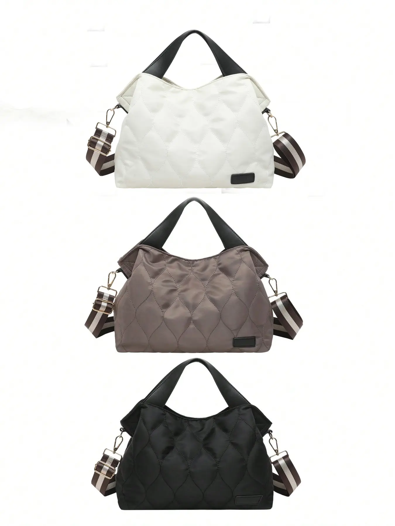 Women's Lightweight Padded Handbag, Ideal for Travel, Work, Beach, Gym, Store, Versatile and Comfortable Shoulder Bag