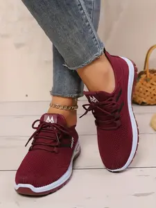 Spring Summer New Women's Breathable Mesh Sports Shoes, Soft Sole Comfortable Casual Sneakers, Lightweight Versatile Daily Wear, Lifestyle Sneakers