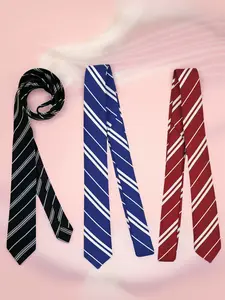 Men's Handmade Classic Multi-Color Striped Tie, Business & Casual Wear, Uniforms, Weddings, Gifts, All Seasons