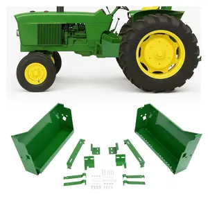 HECASA Right & Left Hand Battery Box Compatible with John Deere 2510 2520 3010 3020 4000 4010 4020 4320 4520 4620 Replacement for AR26618 AR26617 AR34189 AR40210 AR40673 AR40674 AR43141 w/Bracket Tool Holder Tool Storage Kit