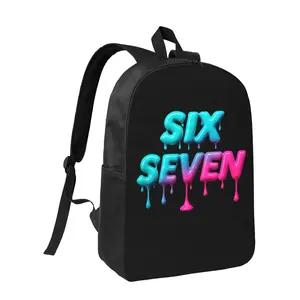 Funny Six Seven 67 Meme 6 7 Backpack Schoolbag Back to school Large Capacity Laptop Backpack Travel Backpacks Unisex Fit Christmas & Halloween Streetwear Style