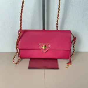 Pre-owned PRADA cowhide Shoulder Bags MILANO Leather Chain Crossbody qiqi2cj6914
