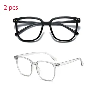 Blue Light Glasses for Women Men, Fashion Square Blue Blockers Glasses Computer Reading/Gaming/TV/Phones Glasses Stylish Accessories Daily Use