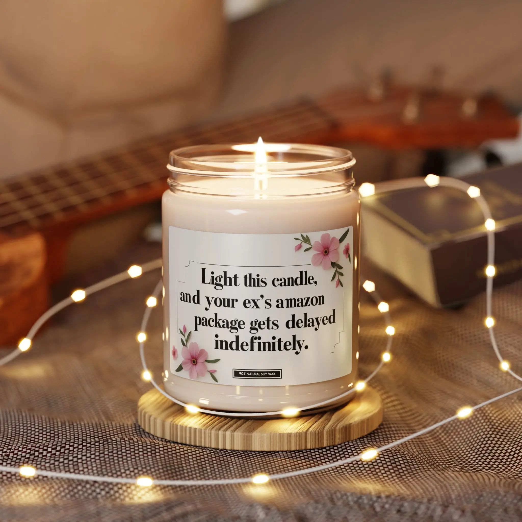 9OZ Savage Scented Candle for Friends & Couples, Funny Breakup Gift, Cursed Ex Vibe Candle, Handmade Soy Candle w funny Slogan, Perfect Revenge Gift