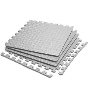 Interlocking Exercise Foam Mats with Border, Floor Mats for Gym Equipment – Eva Floor Mat- 65ft