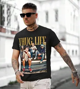 COD 100% Cotton The Golden Girls Thug Life Shirt Unisex Crew Neck Short Sleeve Graphic Tee Summer Streetwear Gift For Men And Women Printed Tshirt  Style