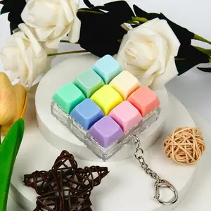 Stress Relief Keyboard Keychain, Russian Block Stress Ball, Fidget Toy for Anxiety Reduction, Sensory Fidget, Durable & Portable Design