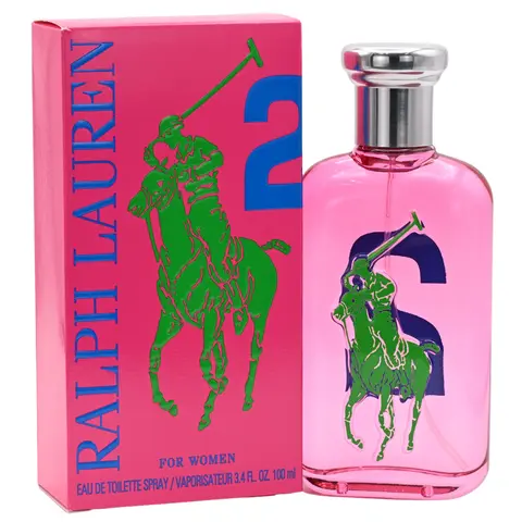 Ralph Lauren Big Pony Pink 2 Romantic Women's EDT Fragrance - 3.4 fl oz, New in Box, Flirty Fruity Lift Cranberry Scent, Confident Everyday Wear Perfumes for Women