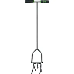 Yard Butler Twist Tiller Garden Cultivator & Hand Tiller Heavy Duty Garden Claw Hand Tool - ITNT-4 Yard Butler