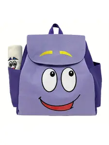 Cartoon Animal Pattern Backpack for Kids, Ultra-Light & Portable, Shockproof & Breathable, Multi-Pocket, Ideal Gift for Boys & Girls