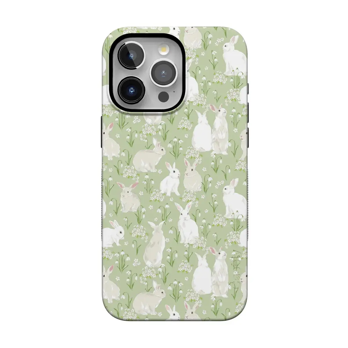 Casely iPhone 15 Pro Case | Hop to it | Green Bunny | Bold Protective Design | Compatible with MagSafe Casely iPhone 15 Pro Case | Hop to it | Green Bunny | Bold Protective Design | Compatible with MagSafe