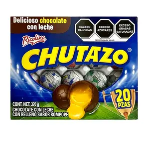 CHUTAZO - Milk Chocolate Wiith Rompope Flavor Filling / 20 pieces Pack /
