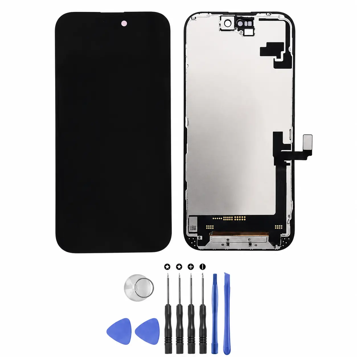 For iPhone 16/16 Plus/16 Pro/16 Pro Max/16 E Soft OLED Display LCD Touch Screen Digitizer Assembly Replacement