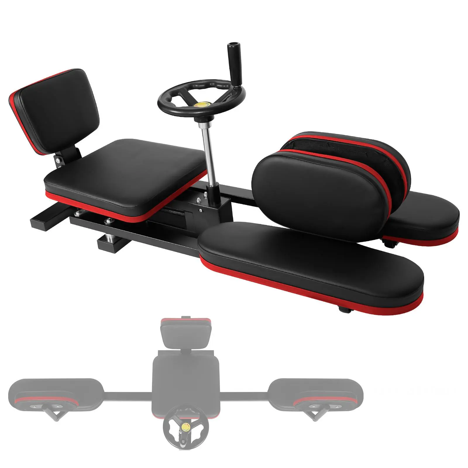 Heavy-Duty Steel Frame Leg Stretcher, 330Lbs Split Machine for 0-180 Degree Stretch, Home Workout Exercise Functional Training Fitness Equipment for Hip, Thigh, Ligament Stretching & Balance Enhancement