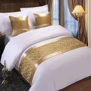 2 count Champagne Throw Pillowcase  Hotel Bed Sofa Pillow Sham Cushion Cover Decor 50x50cm