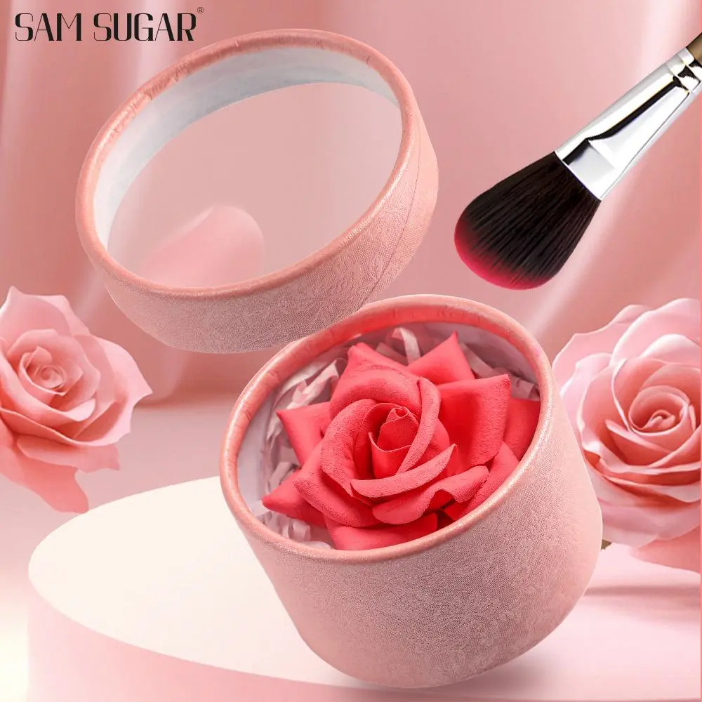 Ultra-Thin Flower-Shaped Rose Blush Balm, Stacked Matte Effect, Flawless, Lightweight Creamy Texture, Available in Nude Shades, Suitable for All Skin Tones, Smooth, Makeup, Cosmetics