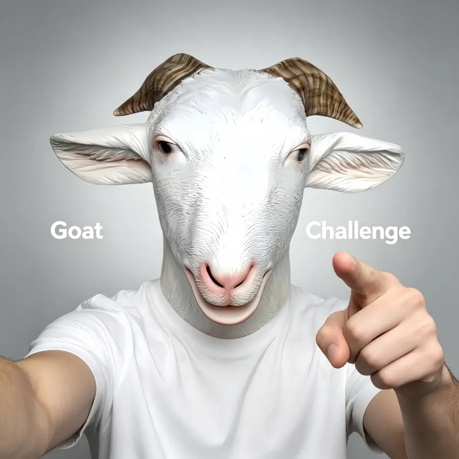 Goat Mask – Animal Halloween Costume, suitable for parties, role-playing, photo props, and pranks – Fun gag gift for adults