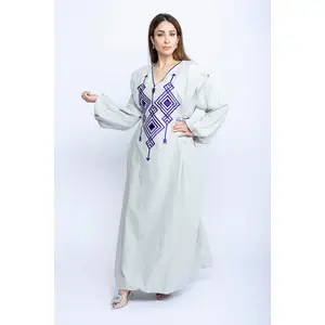 Moonstone Charm Kuwaiti Embroidered Dress
