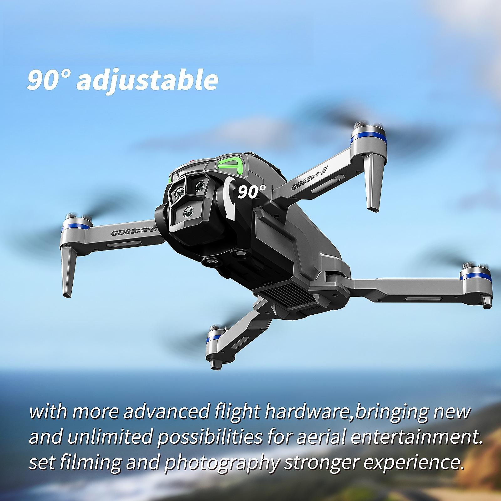 4K  Foldable Flagship Drone, 80M Flight Altitude 7.2M/s Speed 200g 1500M Range, Dual Cameras Brushless Motor Intelligent Following Aerial Photography Drone for Beginners