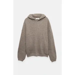 Fear of God ESSENTIALS Men's Homestead Heather Heavy Waffle Knit '90s Hoodie