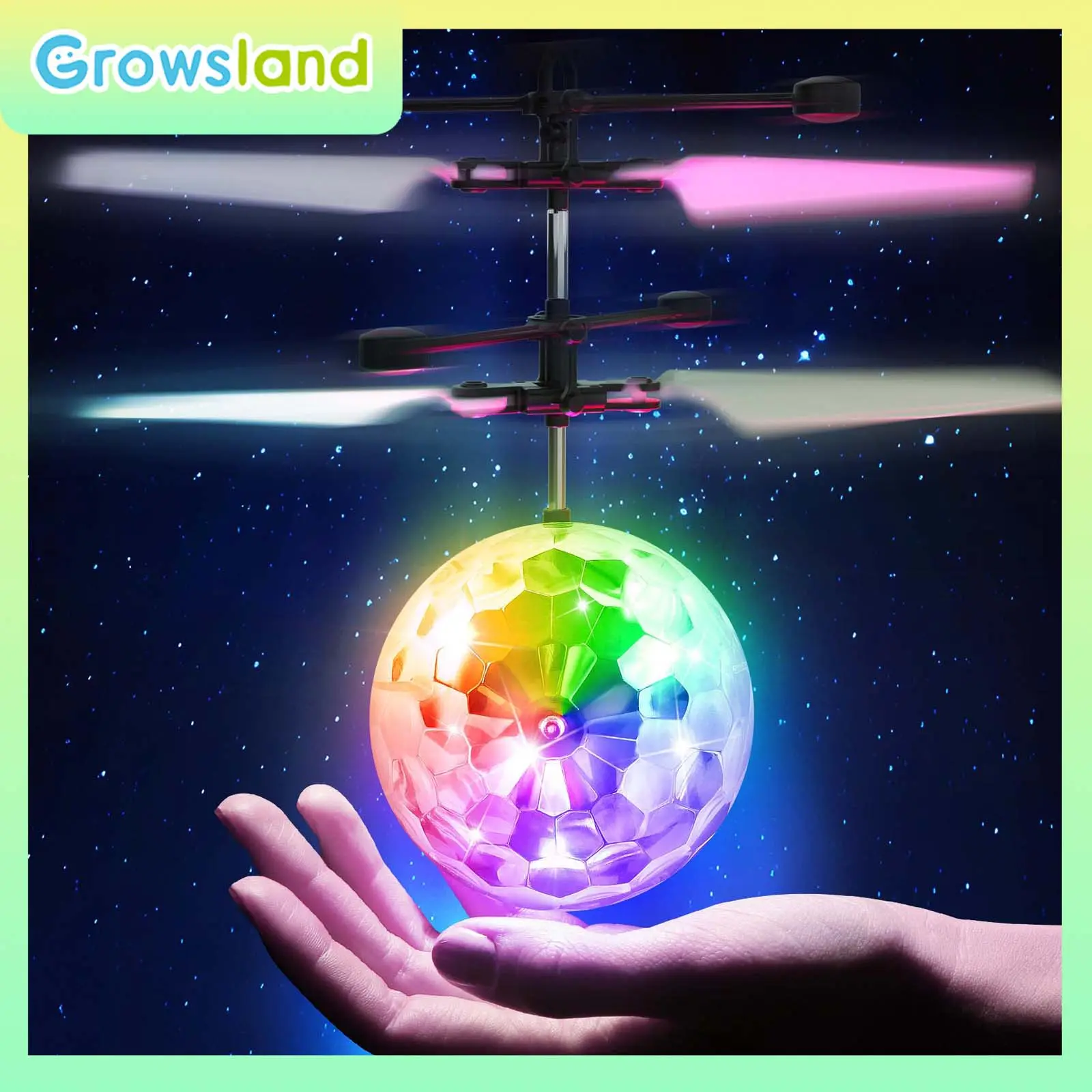 Flying Orb Ball, Hover Flying Ball Toy with Light Up Floating Ball. Indoor and outdoor toys. Ideal gifts for 6–10+ year-olds.