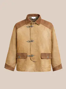 Fireman Clasp Canvas Work Jacket