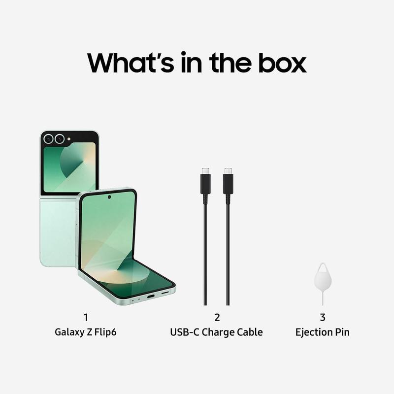 REFURBISHED Samsung Galaxy Z Flip 6 Android Smartphone Mint 256GB - Unlocked - Excellent