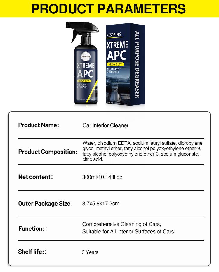 Xtreme APC Heavy Duty Car Interior Cleaner - All Purpose Degreaser Spray