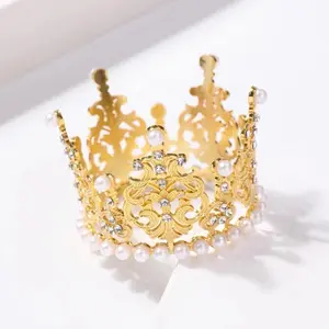 Gold crown for flower bouquets Anniversary Engagement Birthday Birthday