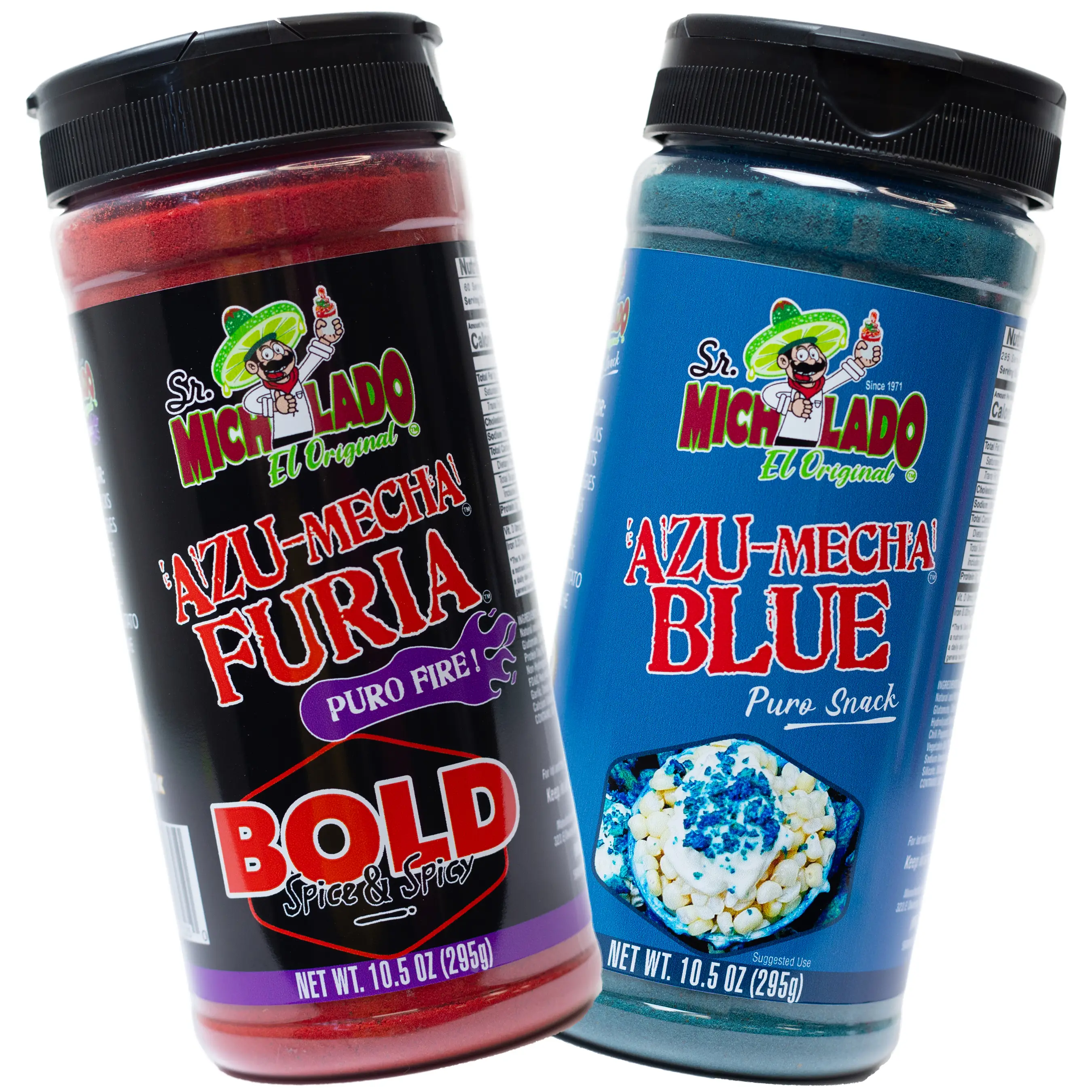 Azu-Mecha COMBO - Furia BOLD & Blue - Snack Seasoning - Sr. Michelado - Bottle F...