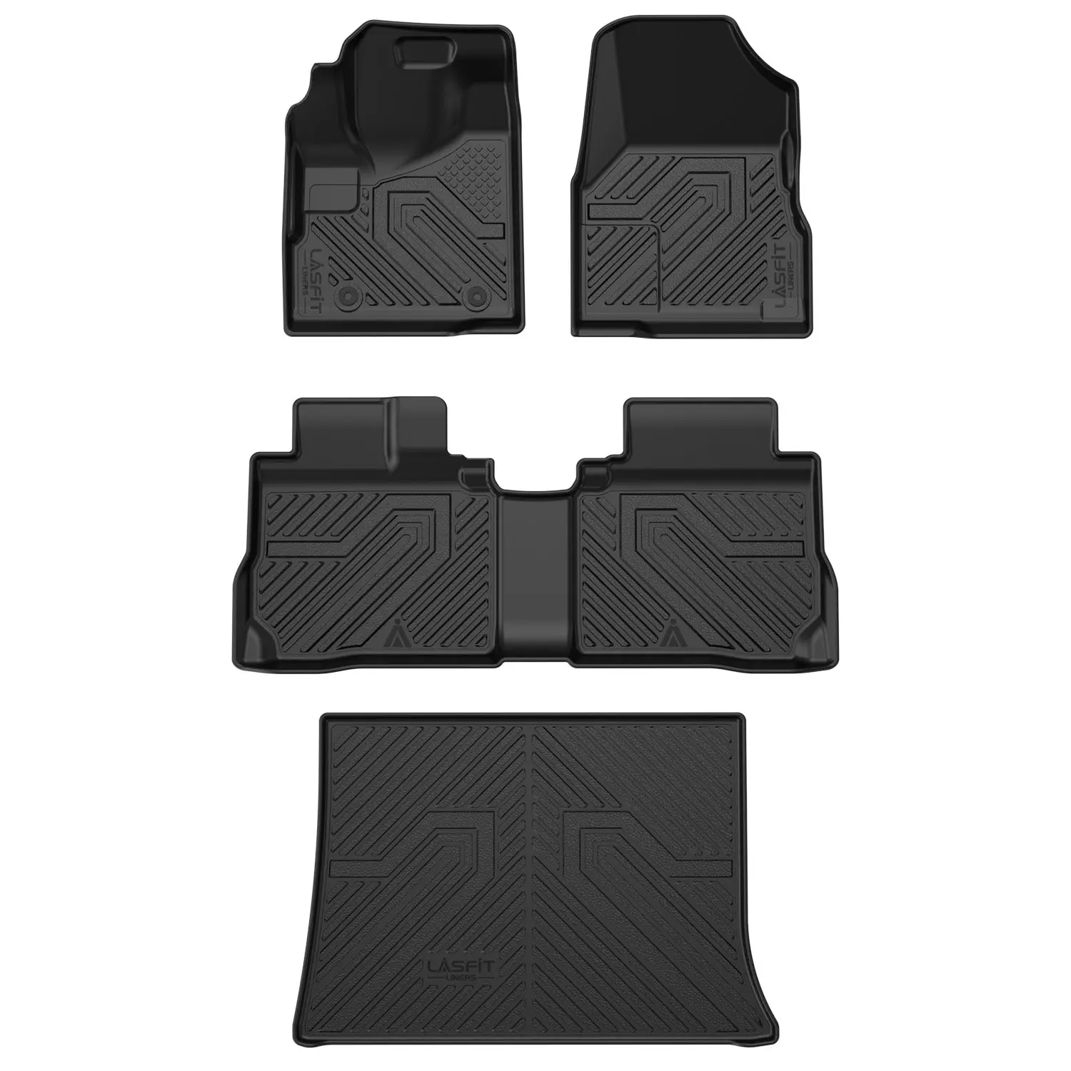 Lasfit Car Floor Mats & Cargo Mat - Car Accessories Interior, Fit 2010-2017 Chevrolet Equinox, Exclusively for Second Row Seats That Slide Backwards, Mat Floor Mats