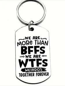 1 "We're More Than Just BFFs" Friendship Keychain—the perfect gift for your best friends and close girlfriends
