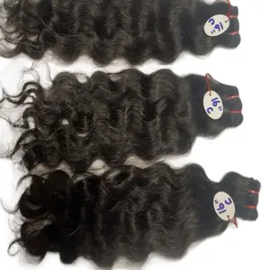 Raw indian curly and wavy bundles