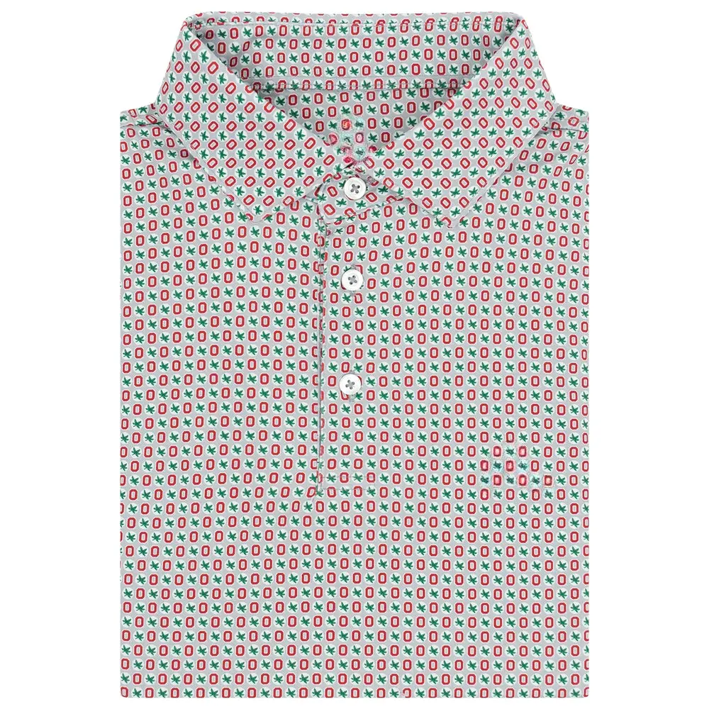 The Ohio State Buckeyes Men's Game Day Short Sleeve Collegiate Polo, Polo Golf 3D, Style 3D Golf, Gif For Him