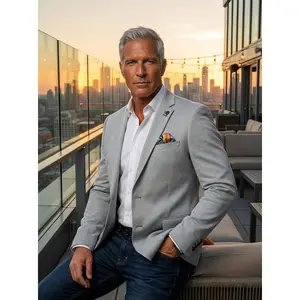 Au Noir Stretch Blazer | Ryan Silver