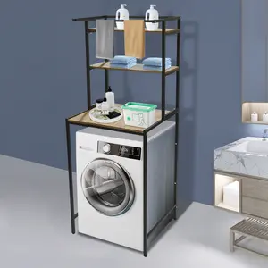 Washer and Dryer Storage Shelf Bathroom Space Saving Organizer Rack Space Saver Standing Rack