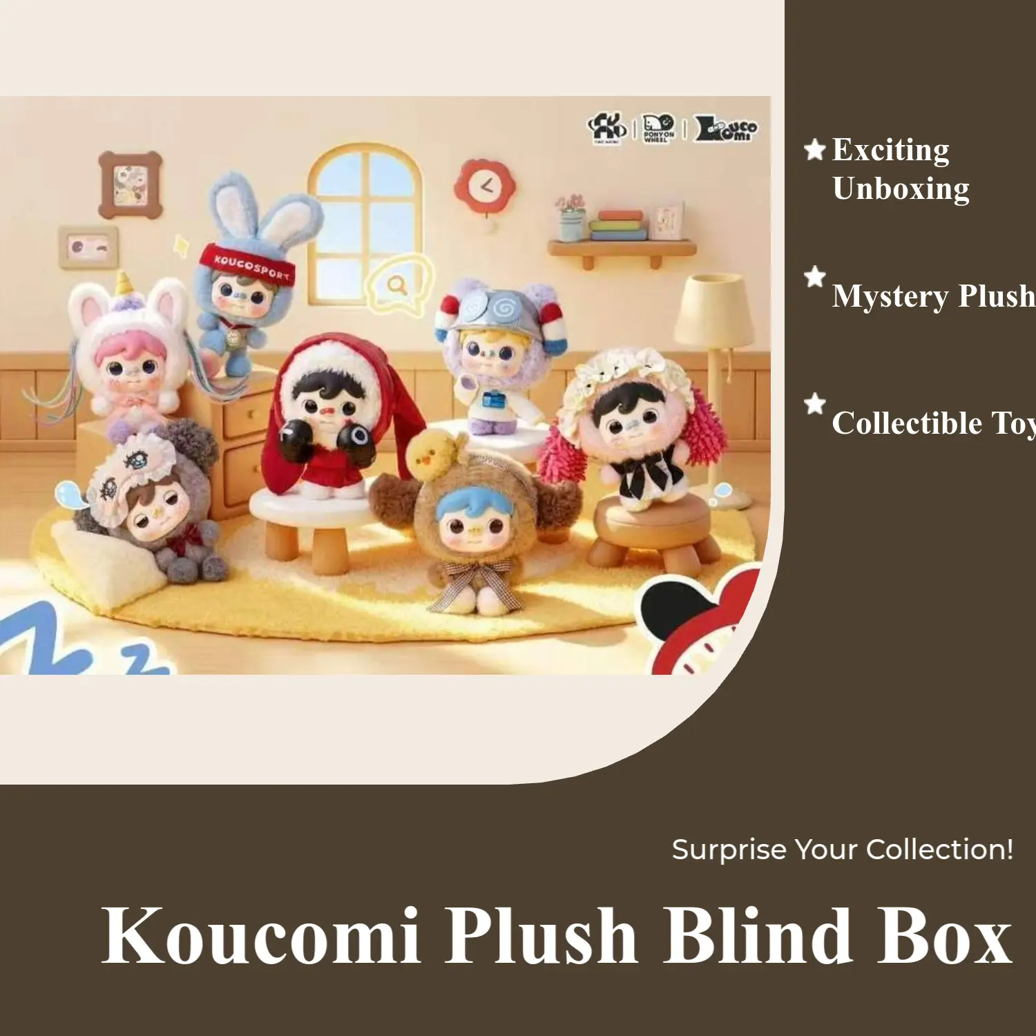 BB3-(015)- KOUCOMI-Every Moment Series Plush Blind Box