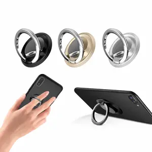 Finger Ring Holder Stand Grip – 360° Rotating Phone Holder for Cell Phones | Magnetic Car Mount Compatible | Adjustable Mobile Phone Stand