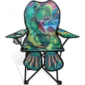Kids Outdoor Folding Portable Camping Lawn Chair - Children's Portable Camping Chair with Cup Holder and Carrying Bag