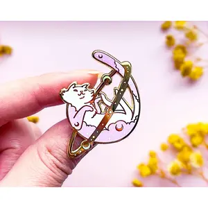 Cosmic Cat Enamel Pin